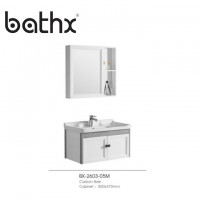 High quality hotel used Wall-mounted cabinets Aluminum bathroom vanity with mirror cabinets