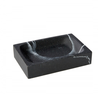 Matt Black Marble effect bathroom soap dish/Accessories for bathroom