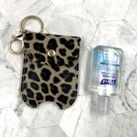 PU custom mini keychain mini portable Hand soap holder for promotion