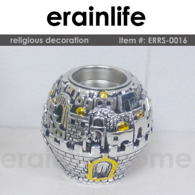 resin material religious decoration Candle holder