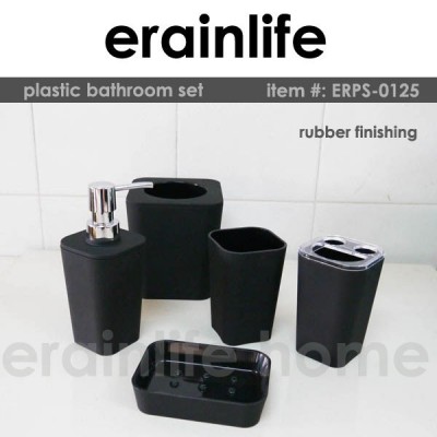 plastic bathroom accessories set