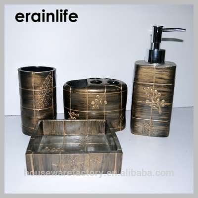 Latest products 4 piece resin bathroom sets from online shopping Waimaotong