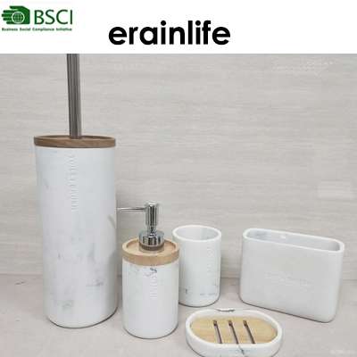 Convenience/nice look factory direct sale marble effect bathroom set