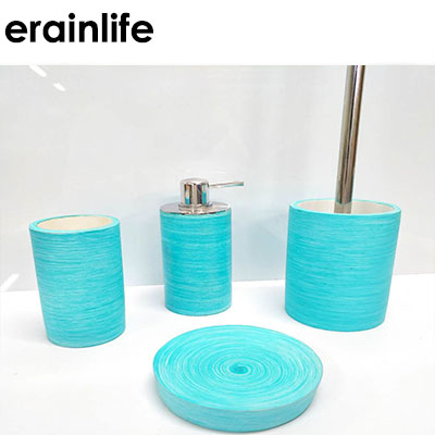 Hot Selling polyresin Bathroom Accessories Set for Home and Hotel